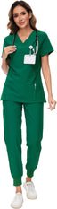 "Vitals+" 2-Piece Scrub Set – Functional, Flattering, and Made to Move