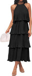 🌞 "Lola" Tiered Halter Dress