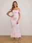 Veyora | Off The Shoulder Corset Maxi Dress