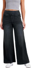 "Noa Jean" Stretch Wide-Leg Pant