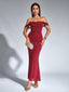 Veyora | Off The Shoulder Corset Maxi Dress