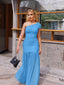 "Zyora" One-Shoulder Pleated Maxi Dress