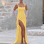 Zenvira | Sleeveless Bodycon Ruched High Slit Maxi Dress
