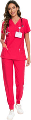 "Vitals+" 2-Piece Scrub Set – Functional, Flattering, and Made to Move