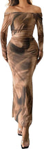 “Aura” Tie-Dye Mesh Maxi Dress