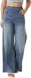 "Noa Jean" Stretch Wide-Leg Pant