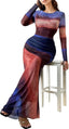 “Aura” Tie-Dye Mesh Maxi Dress