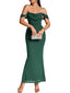 Veyora | Off The Shoulder Corset Maxi Dress