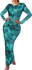 “Aura” Tie-Dye Mesh Maxi Dress