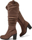 "Blaire" Wide-Calf Slouch Boots
