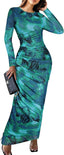“Aura” Tie-Dye Mesh Maxi Dress