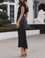 "Helena" Satin Midi Dress
