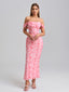 Veyora | Off The Shoulder Corset Maxi Dress