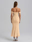 Veyora | Off The Shoulder Corset Maxi Dress