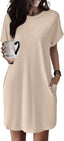 Aurelia | Round Neck Short Sleeve Mini Dress