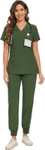 "Vitals+" 2-Piece Scrub Set – Functional, Flattering, and Made to Move