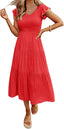 "Mila" Tiered Midi Dress