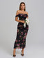 Veyora | Off The Shoulder Corset Maxi Dress
