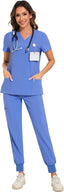 "Vitals+" 2-Piece Scrub Set – Functional, Flattering, and Made to Move
