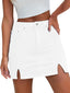 Reese | Split-Hem Denim Skort with Built-In Shorts