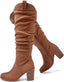 "Blaire" Wide-Calf Slouch Boots