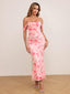 Veyora | Off The Shoulder Corset Maxi Dress