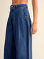 👖 Sloane | Pleated High-Waisted Wide-Leg Jeans