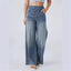 "Noa Jean" Stretch Wide-Leg Pant