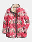 FREYA | Charming Quilted Jacket with Pink Floral Print
