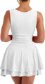 Arivelle | Square Neck Ruched Mini Dress