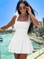 Arivelle | Square Neck Ruched Mini Dress