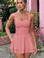 Arivelle | Square Neck Ruched Mini Dress