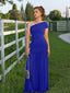 "Zyora" One-Shoulder Pleated Maxi Dress