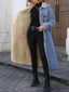 "Delaney" Faux Shearling-Lined Denim Coat