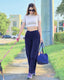 AirFlow Crossover Waist Wide-Leg Pants