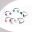 "Nova" Titanium Gem Nose Rings (Set)