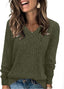 "Ellie" Ribbed Knit V-Neck Sweater – Where Cozy Meets Class