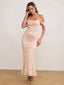 Veyora | Off The Shoulder Corset Maxi Dress