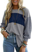 "Boardwalk Breeze" Striped Colorblock Top