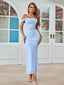Veyora | Off The Shoulder Corset Maxi Dress