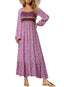 Nivaro | Boho Floral Maxi Dress