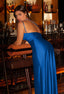 Zerava | One-Shoulder High Split Maxi Dress