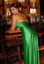 Zerava | One-Shoulder High Split Maxi Dress