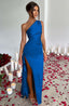 Zerava | One-Shoulder High Split Maxi Dress