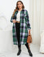 "Willa" Oversized Plaid Longline Shacket