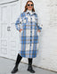 "Willa" Oversized Plaid Longline Shacket