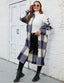 "Willa" Oversized Plaid Longline Shacket