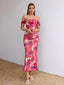 Veyora | Off The Shoulder Corset Maxi Dress