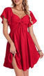 Liora | Knot Front Chiffon Mini Dress