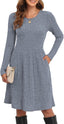 "Maeve" Knit Fit & Flare Dress